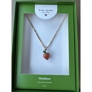 kate spade new york‎ x Target Strawberry Charm Tennis Necklace - LIMITED EDITION